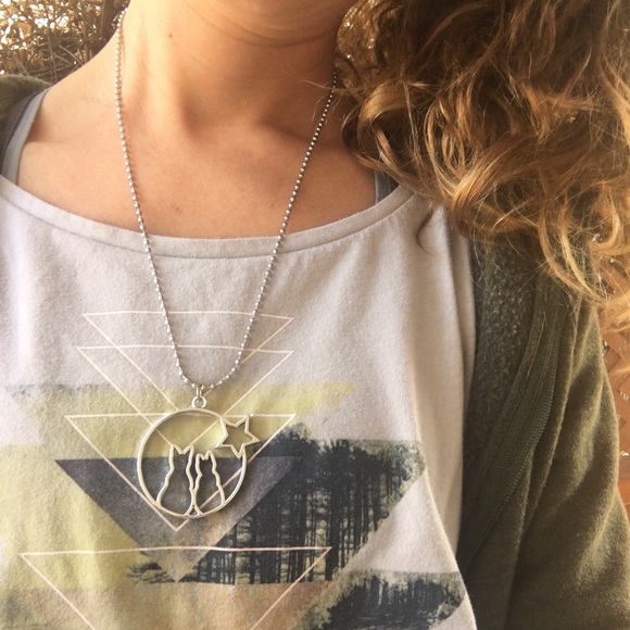 Wild Cats Under The Stars Necklace - Picture 3 of 5